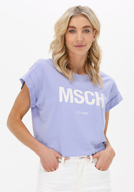 Grijze MSCH COPENHAGEN T-shirt ALVA ORGANIC MSCH STD TEE - large
