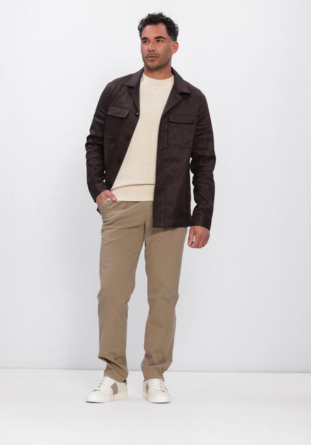 Beige PROFUOMO T-shirt T-SHIRT CREW NECK COTTON LINEN - large