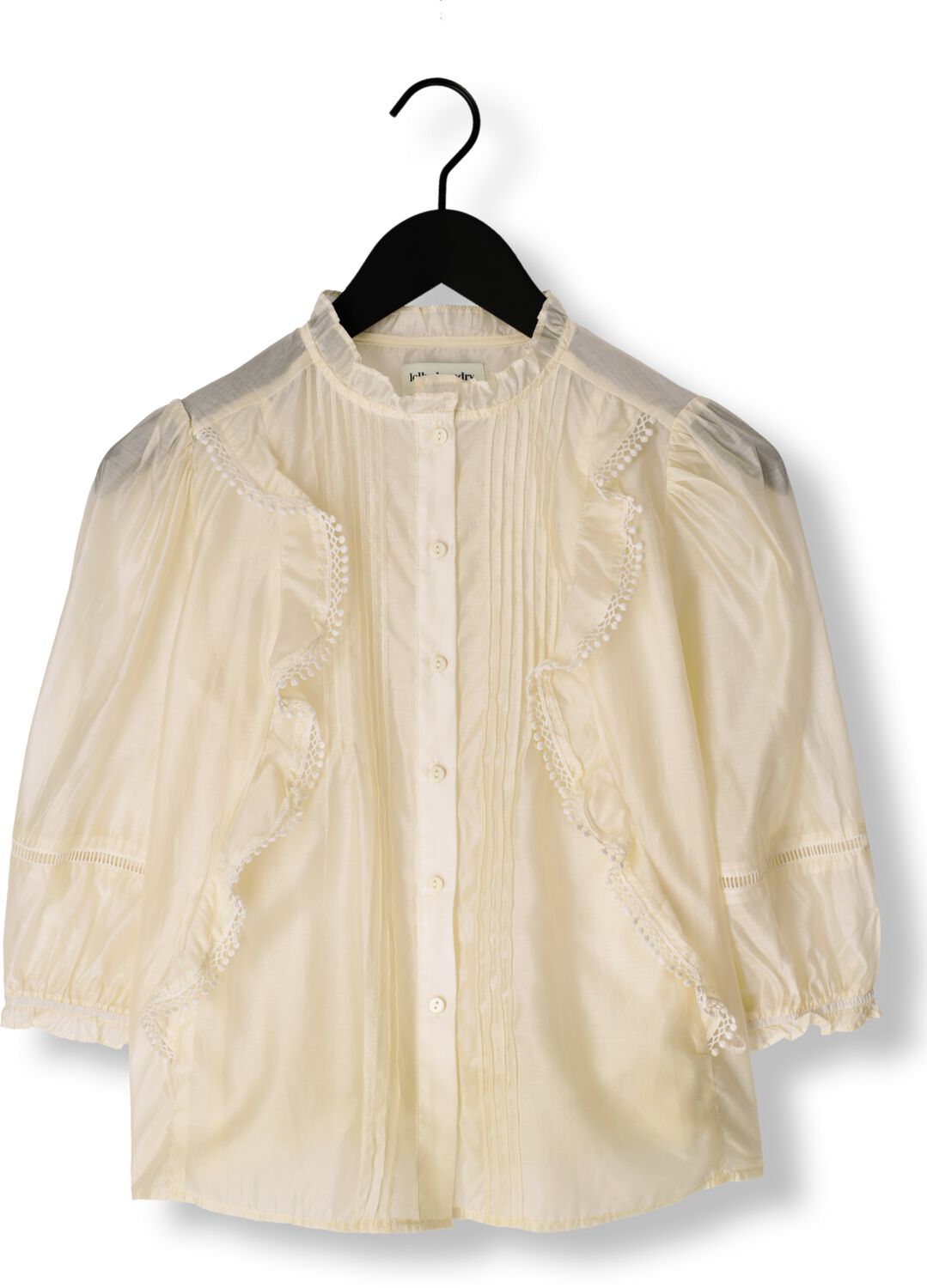 LOLLYS LAUNDRY Dames Blouses Vidall Shirt 3 4 Ecru