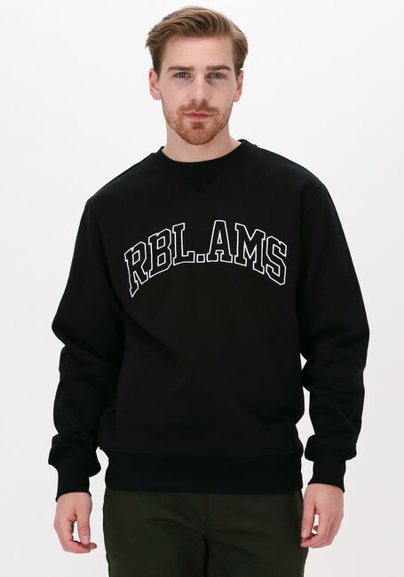 Zwarte COLOURFUL REBEL Sweater RBL AMS BIG EMBROIDERY BASIC SWEAT - large