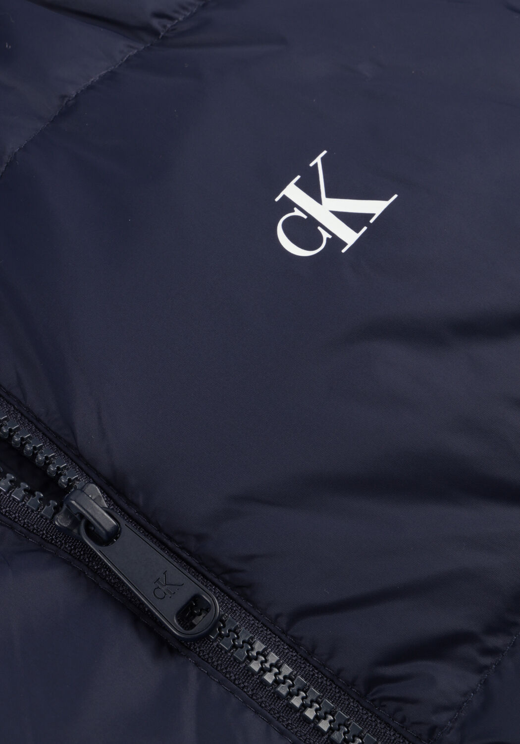 Blauwe CALVIN KLEIN Gewatteerde jas ESSENTIAL MIDWEIGHT PUFFER JACKE - large