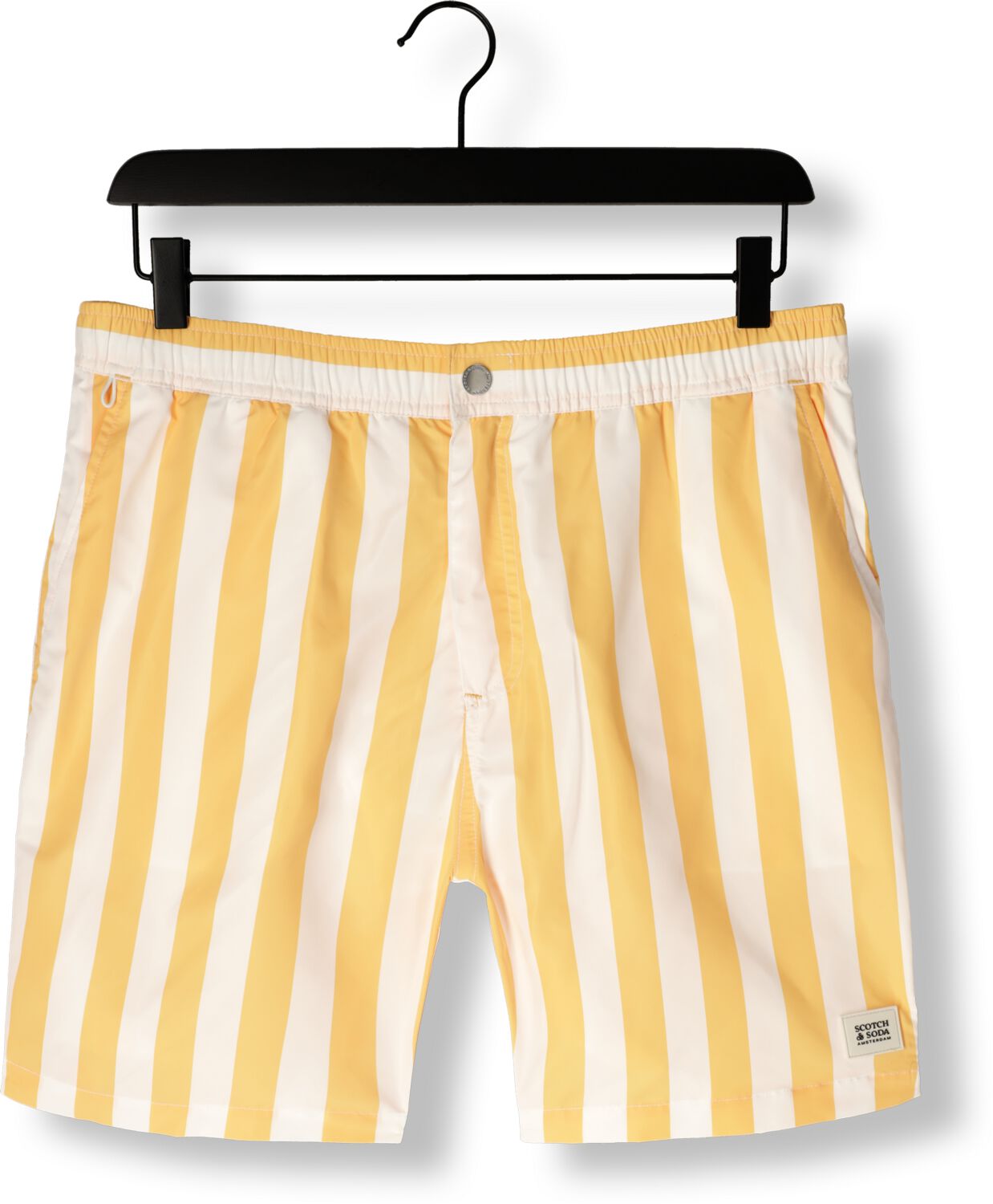 SCOTCH & SODA Heren Zwembroeken Striped Mid-length Swimshort Geel