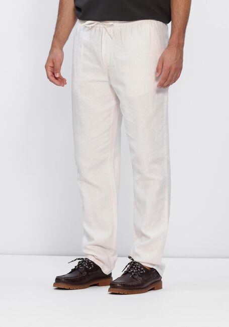 Ecru LES DEUX Wijde broek PATRICK LINEN PANTS - large