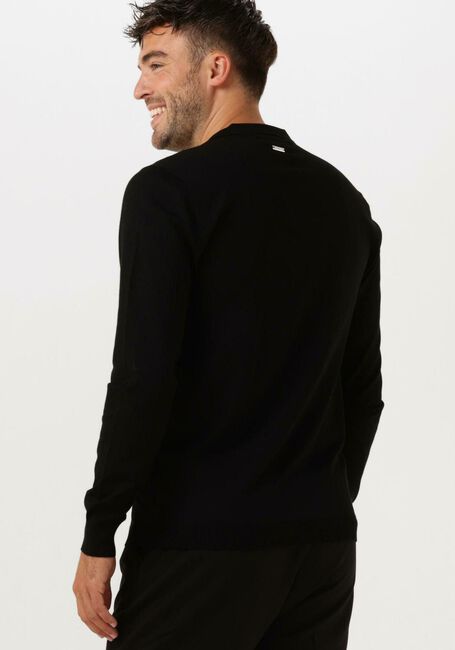 Zwarte PUREWHITE Trui KNITTED LONGSLEEVE WITH SPECIAL COLLAR - large