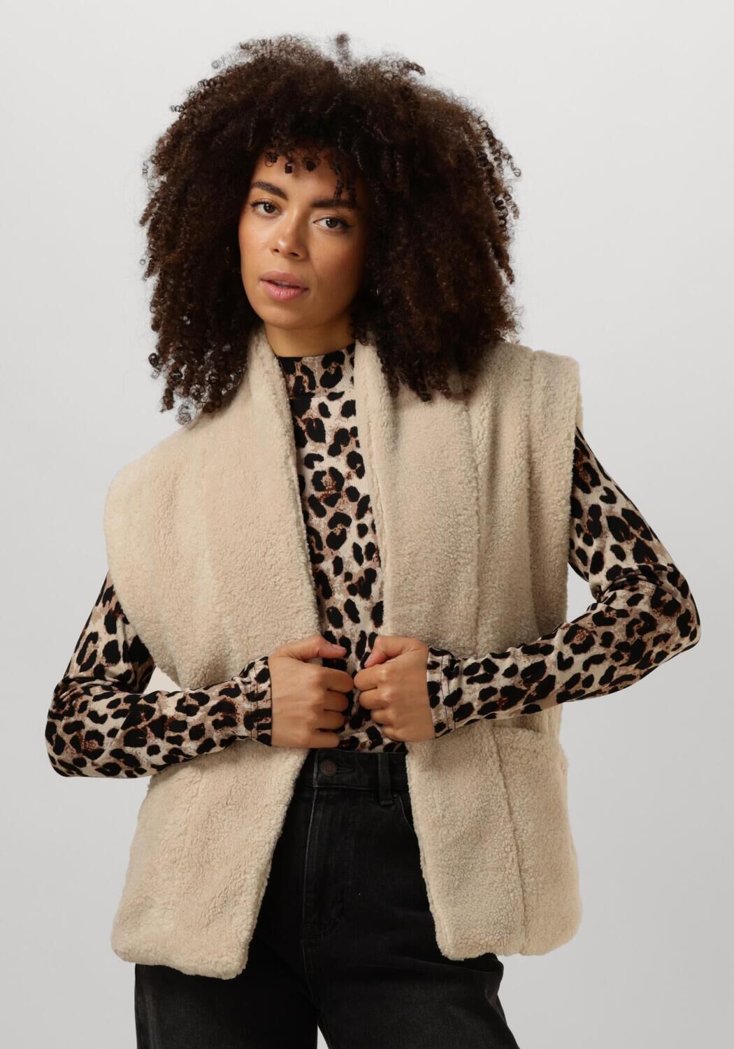 Ydence Beige Blazer Gilet Abby Beige Dames
