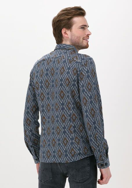 Grijze CAST IRON Casual overhemd LONG SLEEVE SHIRT PRINT ON LIG - large