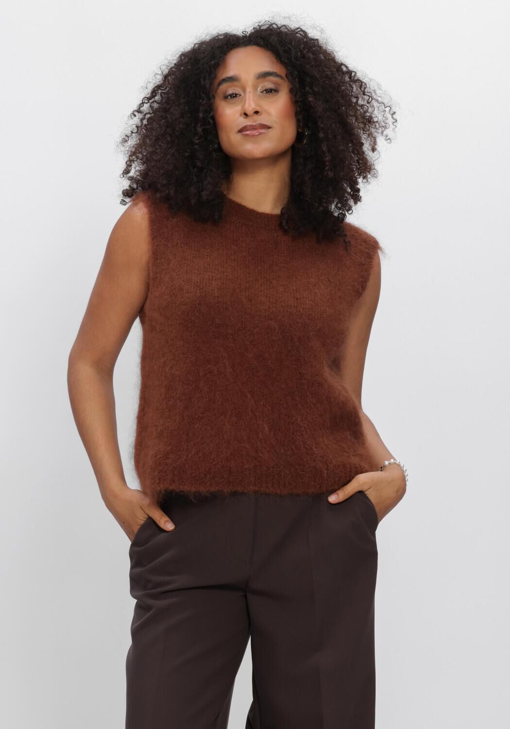Bruine SUMMUM Spencer SPENCER KID MOHAIR KNIT - large