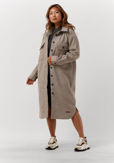 Taupe MOSCOW Mantel ZOEY - large