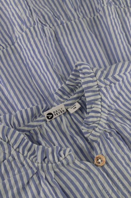 Blauwe DAILY7 Mini jurk DRESS STRIPE RUFFLE - large