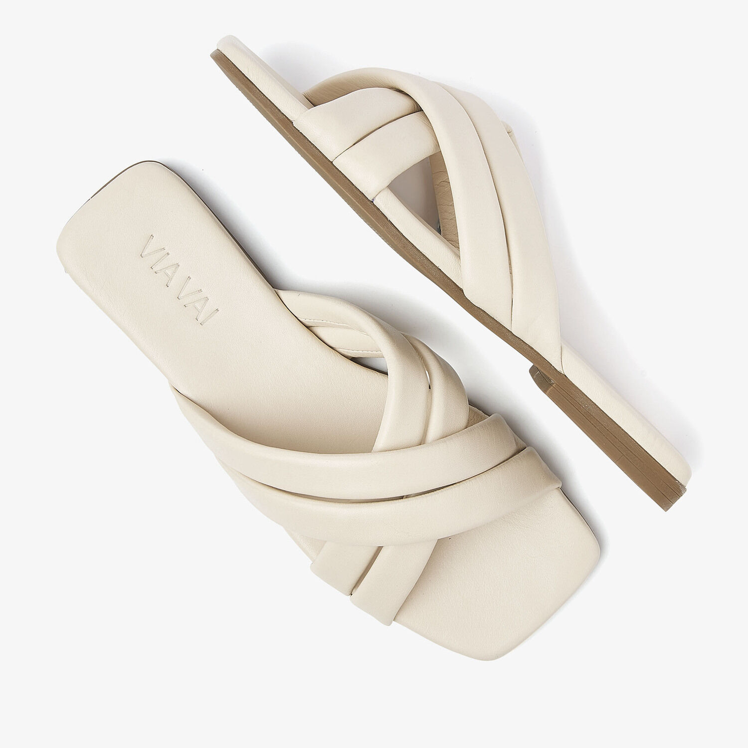 Beige VIA VAI Slippers KIKI LOT - medium