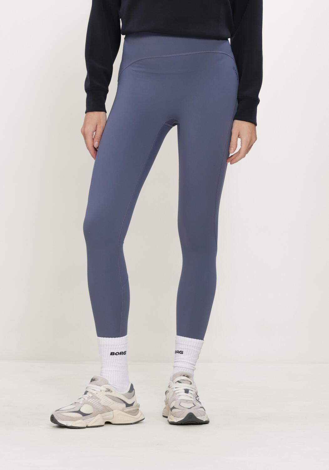 BJORN BORG Dames Broeken Borg Sleek Tights Blauw