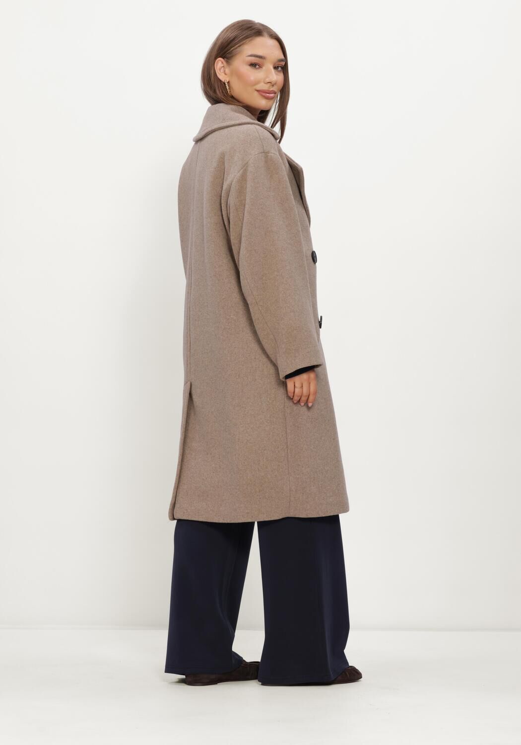 Taupe INWEAR Mantel ZORAHIW DB COAT - large
