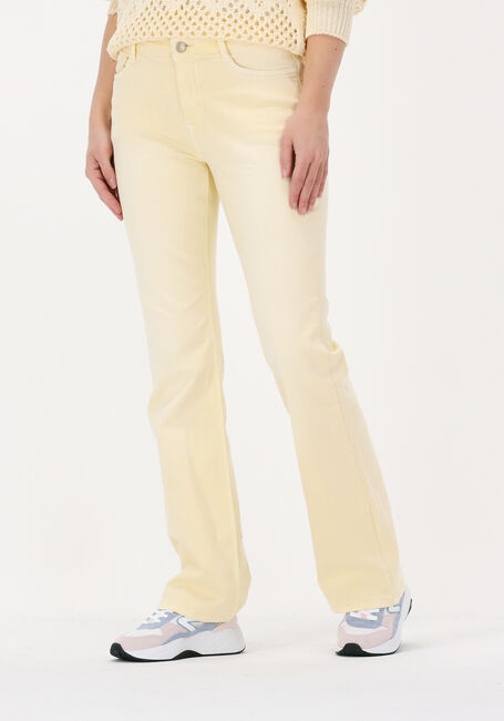 Gele SUMMUM Flared broek FLARED PANT SLUBBY STRETCH TWI - large