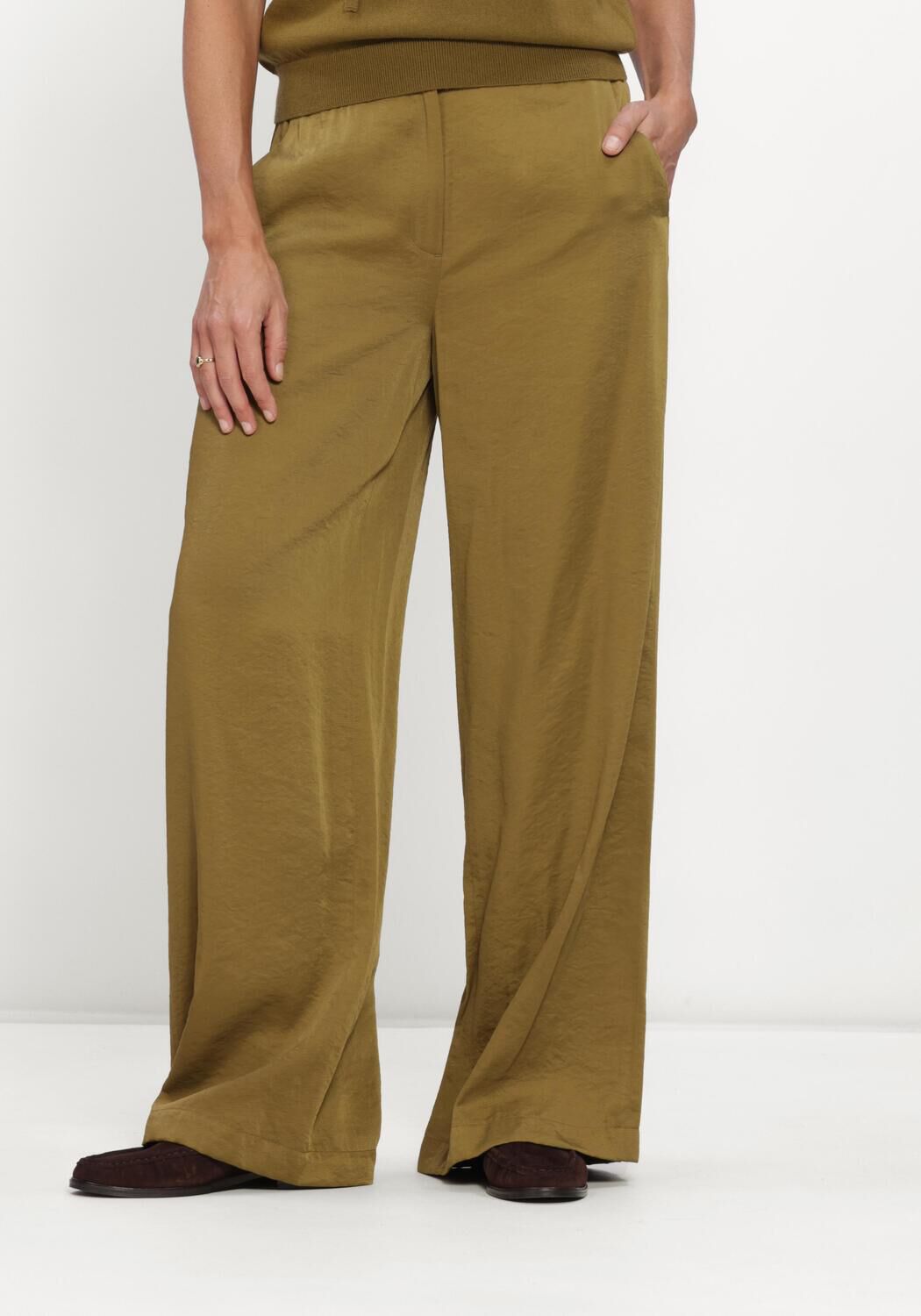 Olijf BEAUMONT Wijde broek JADA PANTS - large