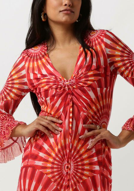 Rode ANA ALCAZAR Mini jurk DRESS SLEEVES 040531-3500 - large