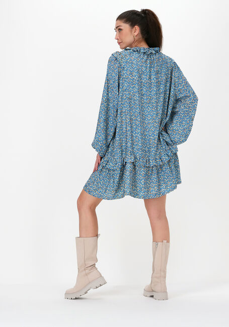 Blauwe SISSEL EDELBO Mini jurk RIO SHORT DRESS - large