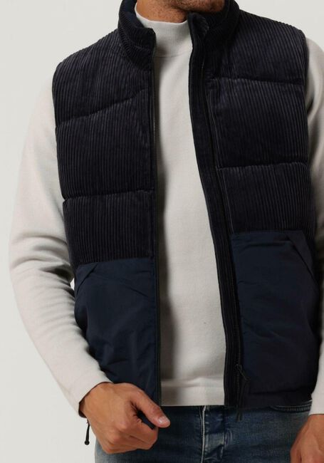 Donkerblauwe SELECTED HOMME Bodywarmer SLHTHOMAS CORD VEST W - large