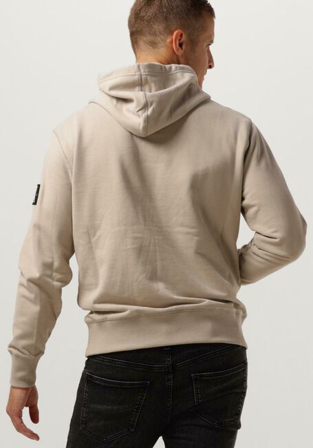 Beige CALVIN KLEIN Sweater BADGE HOODIE - large