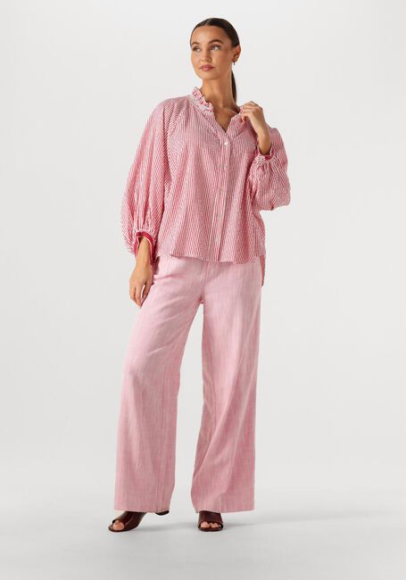 Rode POM AMSTERDAM Blouses BLOUSE SEERSUCKER RED WHITE - large