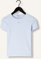 Lichtblauwe TOMMY JEANS T-shirt TJW SLIM ESSENTIAL RIB SS EXT Lichtblauwe TOMMY JEANS T-shirt TJW SLIM ESSENTIAL RIB SS EXT - medium
