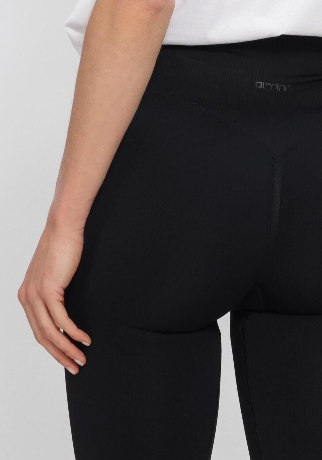 Zwarte AIM'N Sportshorts SHAPE SEAMLESS BIKER SHORTS - large