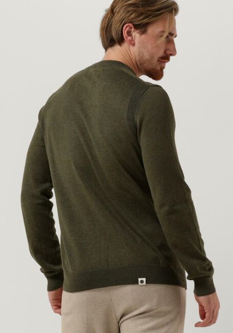Donkergroene ANERKJENDT Trui AKSAIL COTTON SILK KNIT - large