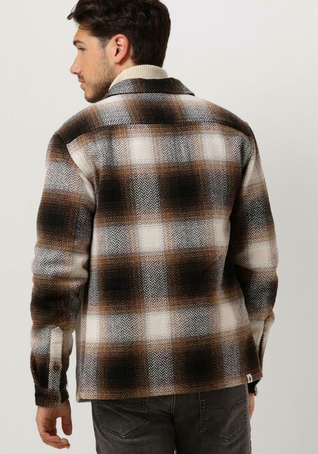 Bruine ANERKJENDT Overshirt AKOSCAR CHECK OVERSHIRT - large