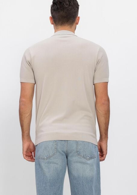 Beige GENTI Polo SHIRT 8 BUTTON SS 1260 - large