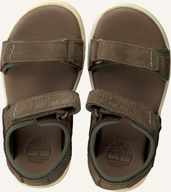 Bruine TIMBERLAND Platte sandalen NUBBLE SANDAL LTHR 2 STRAP Bruine TIMBERLAND Platte sandalen NUBBLE SANDAL LTHR 2 STRAP - large