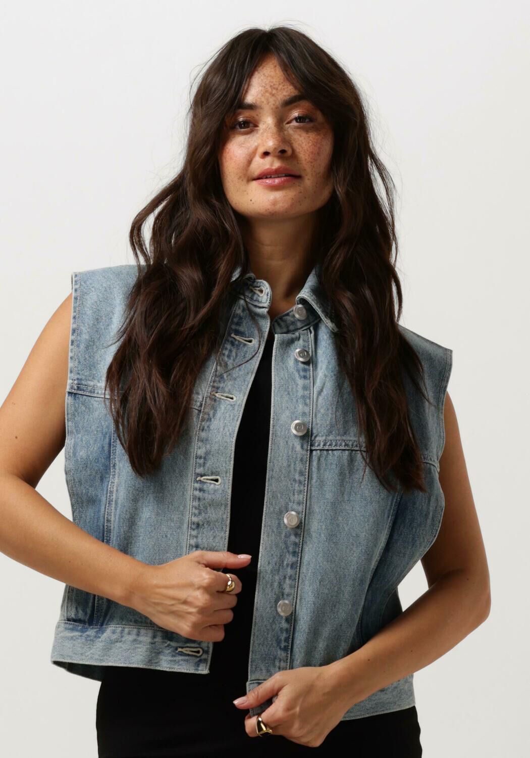 Catwalk Junkie Blauwe Katoenen Blazer JK MEA Blue Dames