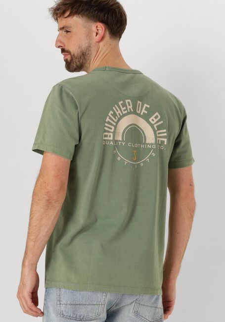 Groene BUTCHER OF BLUE T-shirt ARMY CIRCLE TEE - large