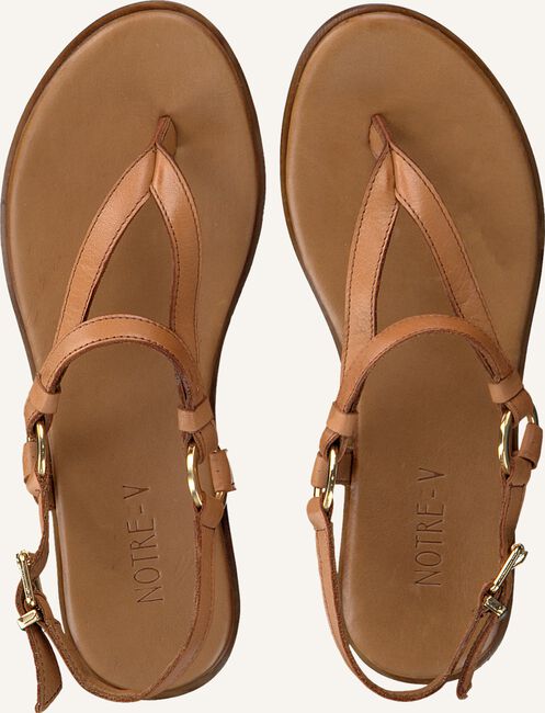 Cognac NOTRE-V Platte sandalen 443020 Cognac NOTRE-V Platte sandalen 443020 - large