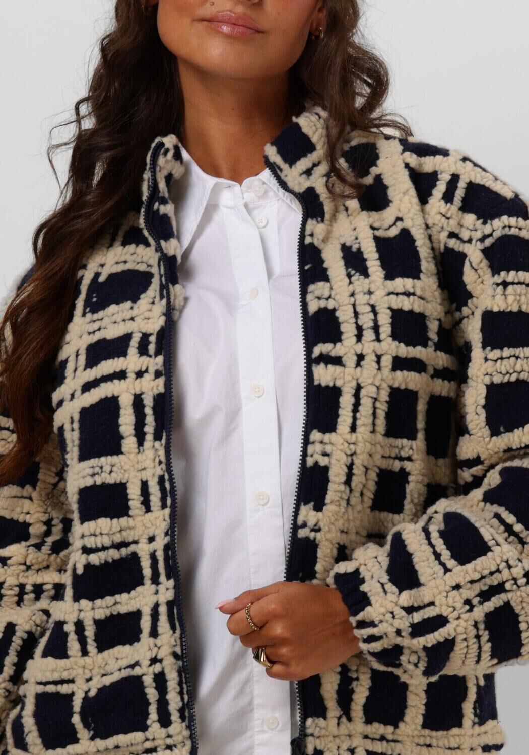 ANOTHER LABEL Dames Truien & Vesten Sara Jacket Donkerblauw