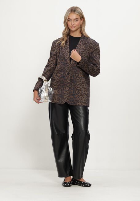 Zwarte ALIX THE LABEL Blazers LADIES WOVEN ANIMAL BLAZER - large