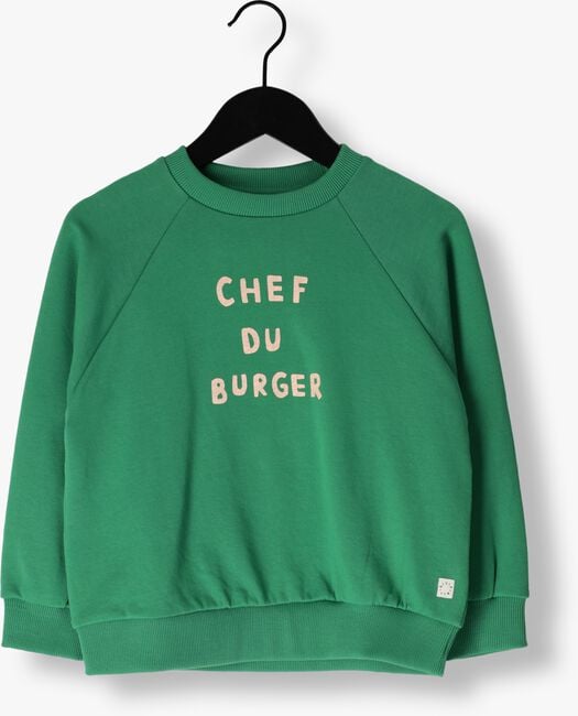 Groene Sproet & Sprout Sweater SWEATSHIRT RAGLAN CHEF DU BURGER - large