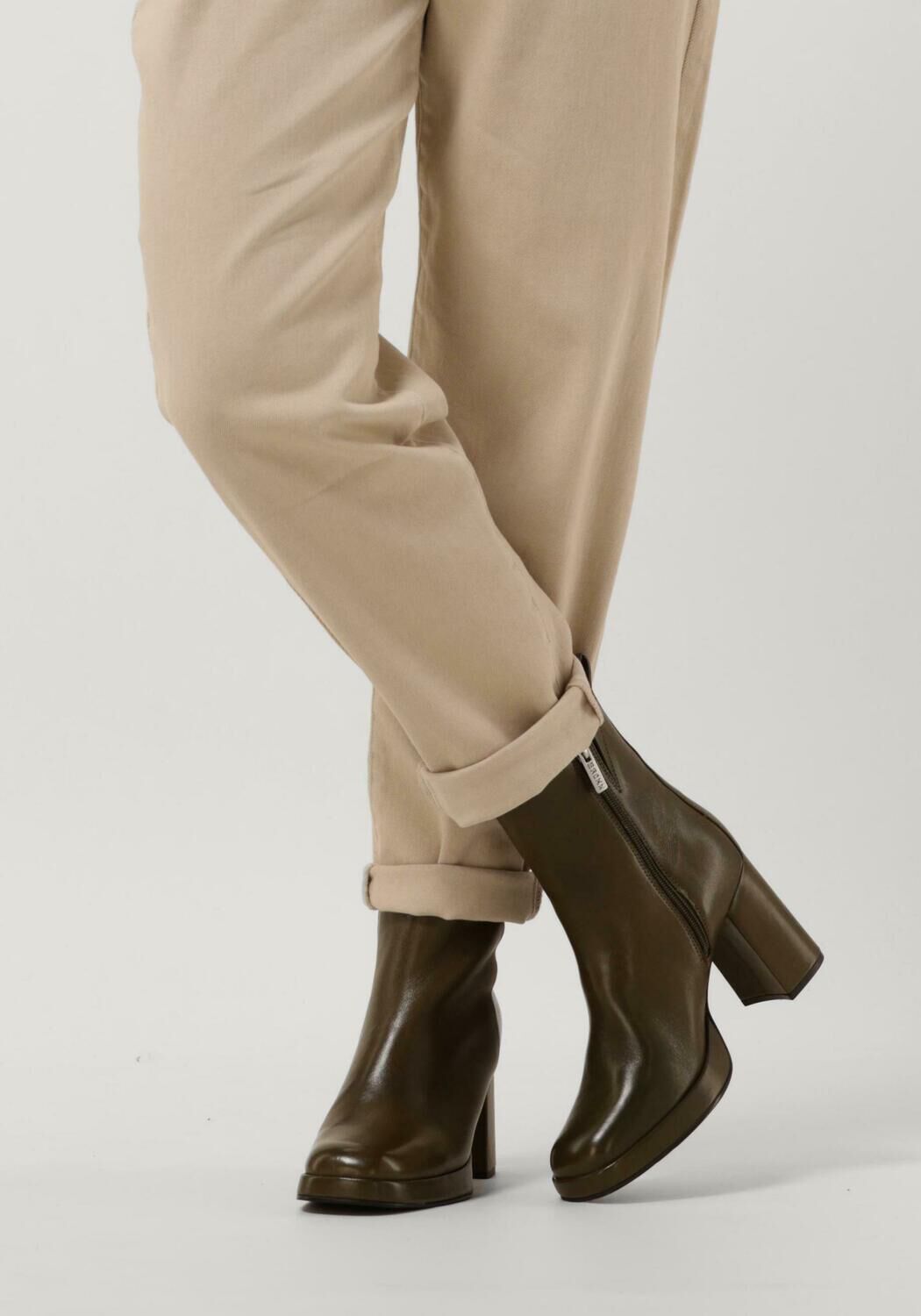Groene BRONX Enkellaarsjes NEW MELANIE | Omoda