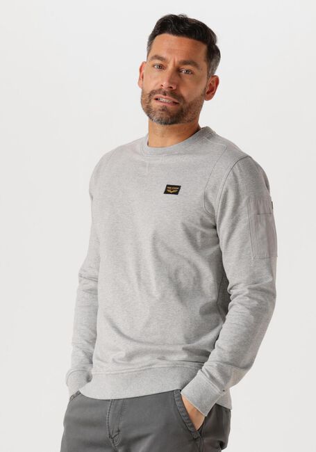 Grijze PME LEGEND Sweater CREWNECK AIRSTRIP SWEAT - large