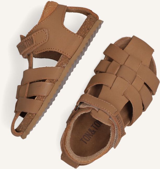 Cognac TON & TON Platte sandalen PL_OMO10 Cognac TON & TON Platte sandalen PL_OMO10 - large