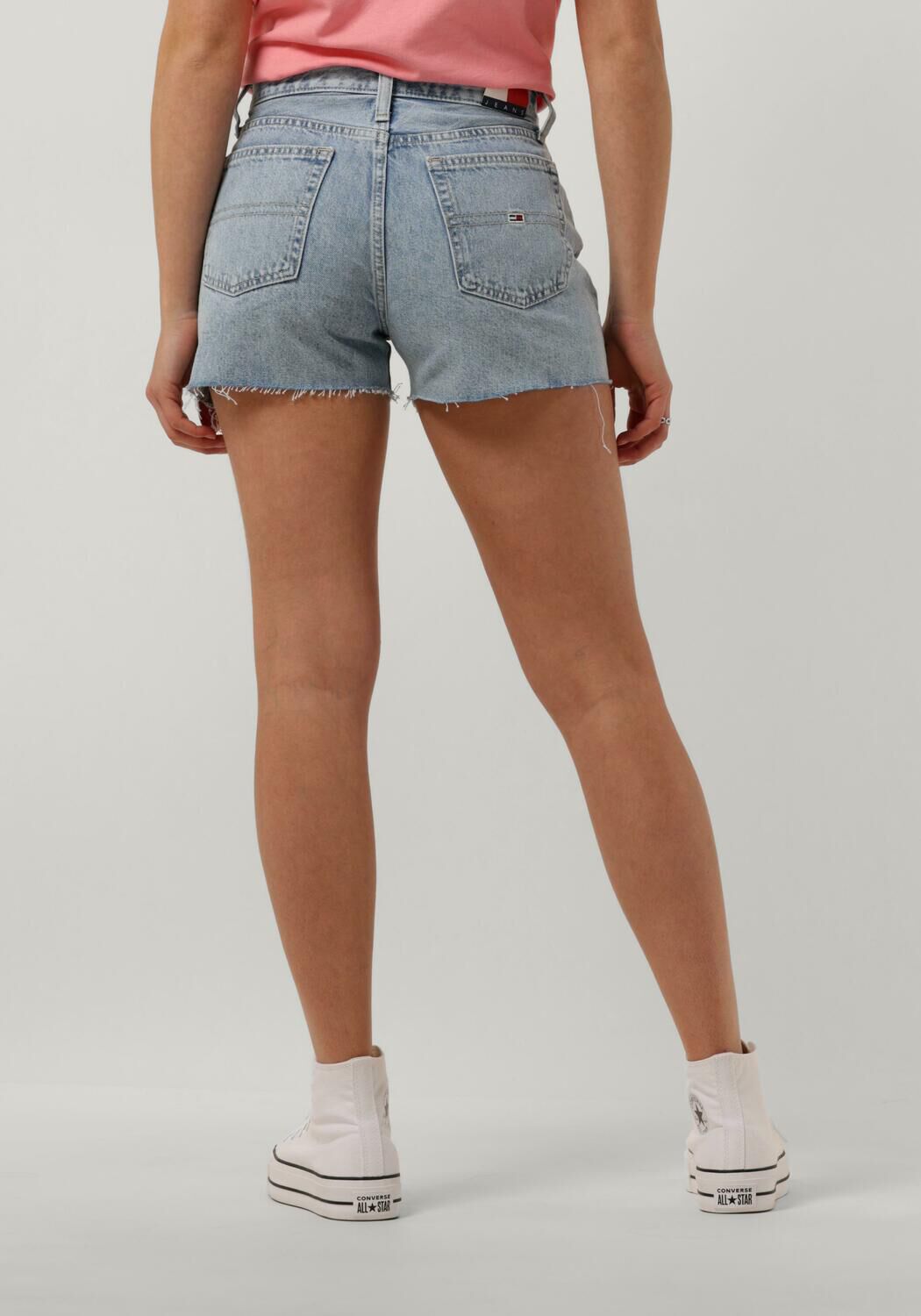 TOMMY JEANS Dames Jeans Hot Pant Bh0014da Blauw