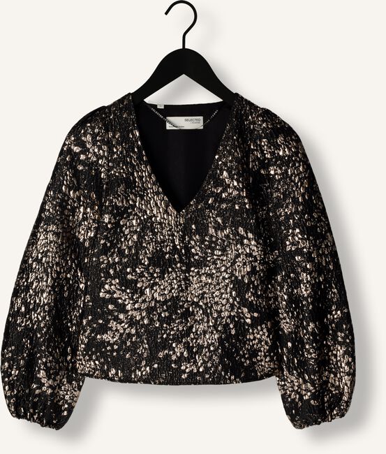 Gouden SELECTED WOMEN Top SLFPAULA GOLDEN LEO LS TOP Gouden SELECTED WOMEN Top SLFPAULA GOLDEN LEO LS TOP - large