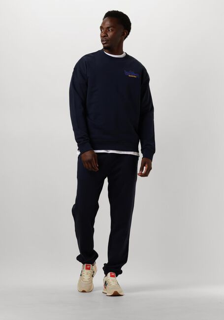 Donkerblauwe SCOTCH & SODA Trui FRONT BACK ARTWORK SWEATSHIRT - large