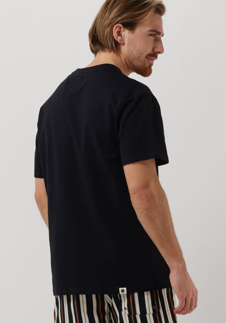 Donkerblauwe ANERKJENDT T-shirt AKKIKKI S/S BOX LOGO TEE - large
