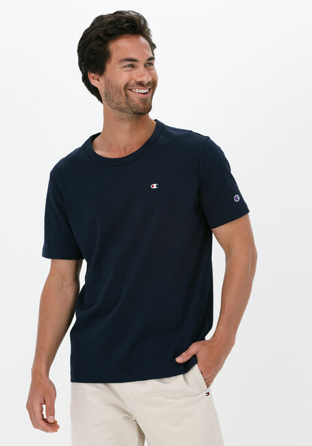 Donkerblauwe CHAMPION T-shirt CREWNECK T-SHIRT 216545 - large