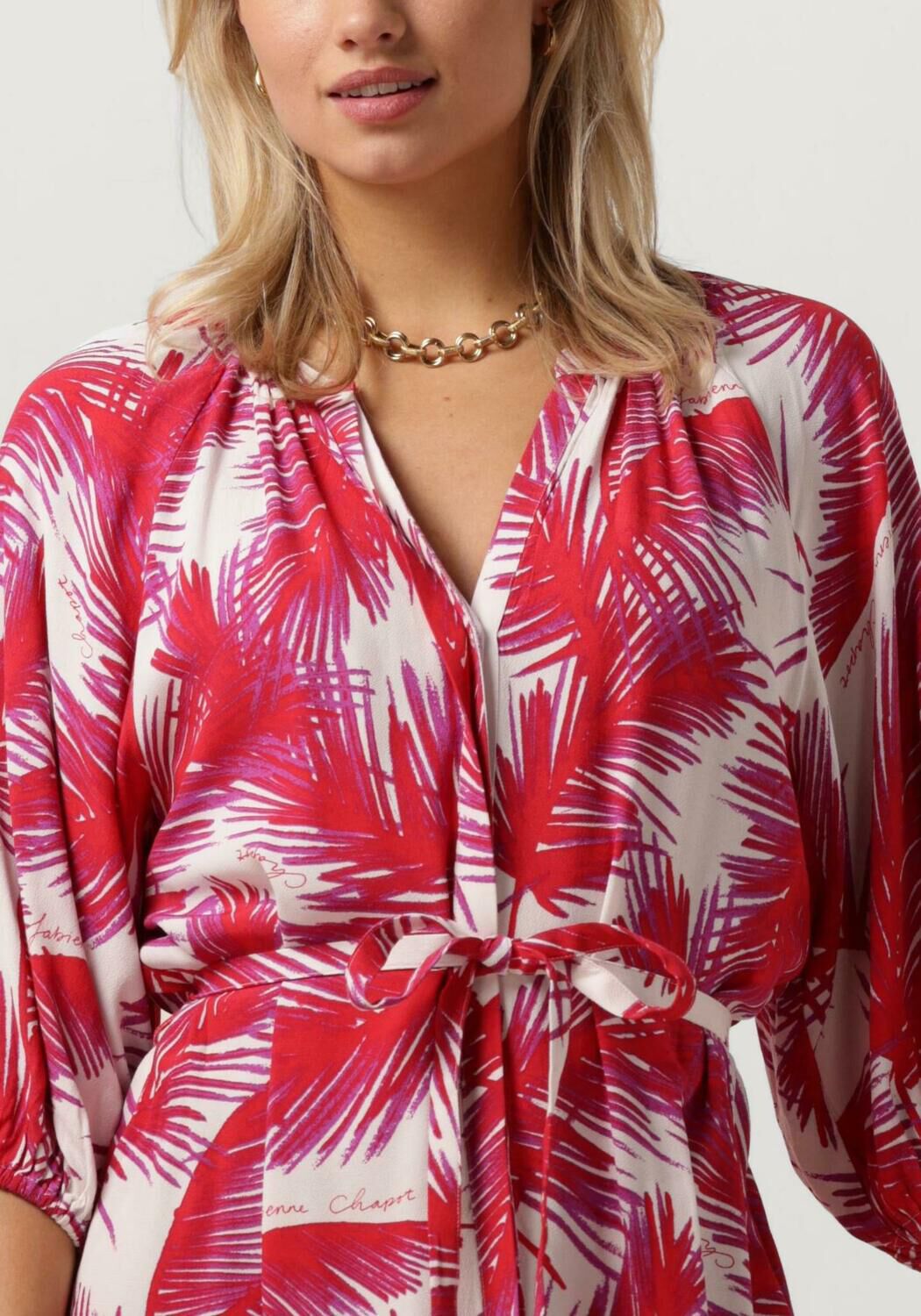 rode fabienne chapot mini jurk clipper dress