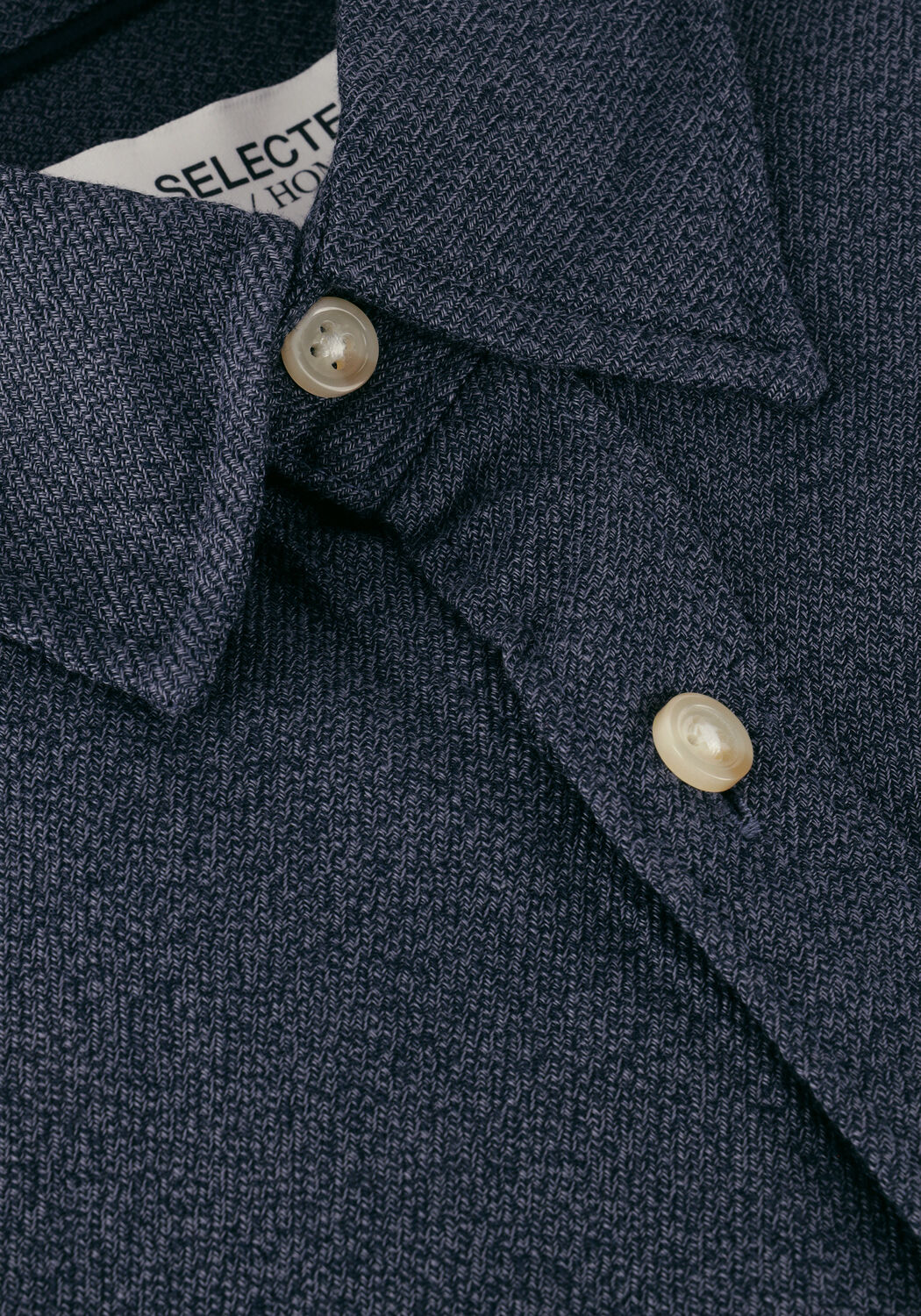 Grijze SELECTED MEN Casual overhemd SLIMROBIN SHIRT LS W CAMP - large