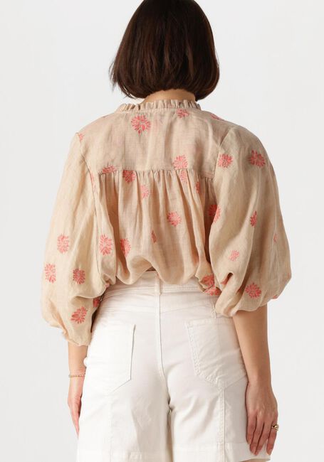 Beige NUKUS Blouses TINA BLOUSE EMBROIDERY - large