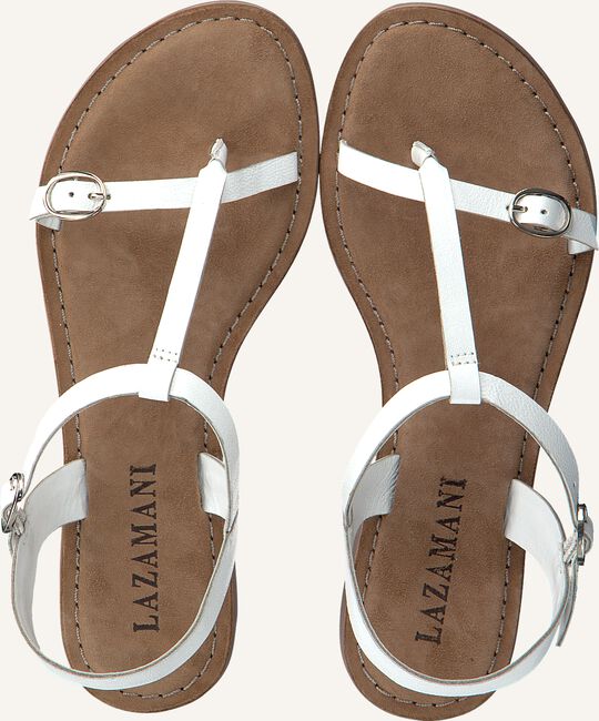 Witte LAZAMANI Platte sandalen 75.501 Witte LAZAMANI Platte sandalen 75.501 - large