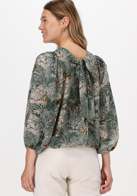 Zwarte SUMMUM Blouses TOP PRINT ANIMALS - large