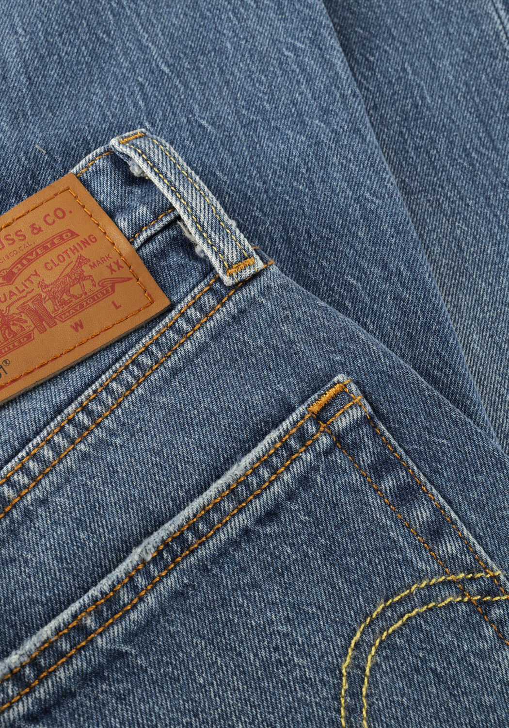 Lichtblauwe LEVI'S Jeans 501 CROP - large
