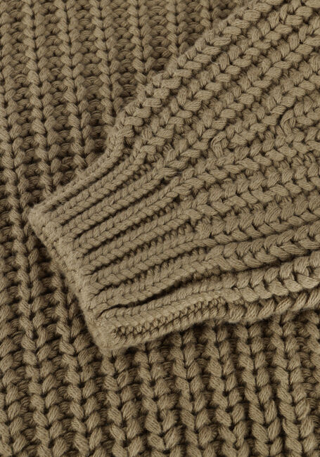 Groene QUINCY MAE Trui CHUNCKY KNIT SWEATER - large